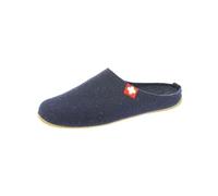 Living Kitzbühel Hausschuhe Filzpantoffel (Wolle) Schweizer Kreuz midnight navyblau Damen, Größe Euro (US) 36