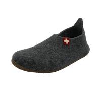 Living Kitzbühel Unisex Slipper Schweizer Kreuz Hausschuh, grau, 42 EU