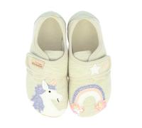 Living Kitzbühel Hausschuhe Einhornzauber Klettmodell natur Kleinkinder (31-35), Größe Euro (US) 34