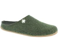 Living Kitzbühel Hausschuhe Filzpantoffel (Wolle) Schweizer Kreuz grün Herren, Größe Euro (US) 42