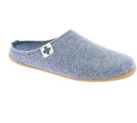 Living Kitzbühel Hausschuhe Filzpantoffel (Wolle) Schweizer Kreuz hellblau Herren, Größe Euro (US) 47