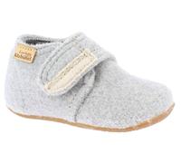 Living Kitzbühel Hausschuhe Klettmodell Filz (100% Schurwolle) Unifarben Kids hellgrau Kleinkinder (27-30), Größe Euro (US) 29