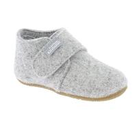 Living Kitzbühel Hausschuhe Klettmodell Filz (Wolle) - hoher Schaft - Unifarben Kids nebelgrau Kleinkinder (18-26), Größe Euro (US) 23