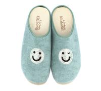 Living Kitzbühel Hausschuhe Pantoffel Frottee Smiley (Baumwolle) mintgrün Damen, Größe Euro (US) 42
