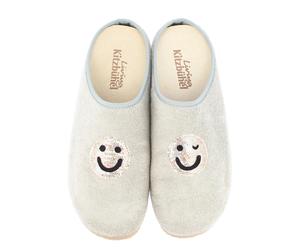 Living Kitzbühel Hausschuhe Pantoffel Frottee Smiley (Baumwolle) sand/beige Damen, Größe Euro (US) 38
