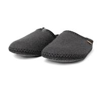 Living Kitzbühel Hausschuhe Pantoffel mit Häkelverzierung (Schurwolle) grau Herren, Größe Euro (US) 42