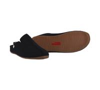 Living Kitzbühel Hausschuhe Pantoffel mit Lederkappe (70% Wolle) Schweizer Kreuz schwarz (Große 41-48), Größe Euro (US) 44