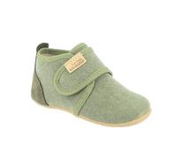 Living Kitzbühel Jungen Unisex Kinder Babyklett. Velourkappe Uni Hausschuh, Khaki, 22 EU