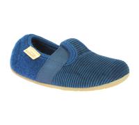 Living Kitzbühel - Kid's Cord Elastik-Slipper - Hausschuhe, Gr. 25, blau (Dunkelblau)