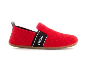 Living Kitzbühel - Kid's T-Modell Filz & LK Schriftzug - Hüttenschuhe, Gr. 27, rot (Red)