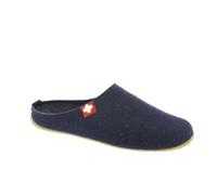 Living Kitzbühel Hausschuhe Filzpantoffel (Wolle) Schweizer Kreuz nachtblau Damen, Größe Euro (US) 36