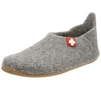 Living Kitzbühel Unisex Slipper Schweizer Kreuz Hausschuh, grau, 41 EU