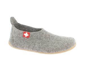 Living Kitzbühel - Slipper Schweizer Kreuz No. 4249 - Hüttenschuhe, Gr. 25, grau (LightBrown)