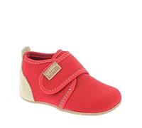 Living Kitzbühel Unisex Baby Babyklettschuh unifarben Lauflernschuhe, rot, 18 EU