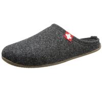 Living Kitzbühel Unisex-Erwachsene Pantoffel Schweizer Kreuz mit Fußbett Pantoffeln,Grau (Anthra 600), 44 EU