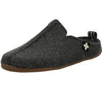 Living Kitzbühel Unisex Filzpantoffel Schweizer Kreuz Hausschuh, Anthra, 45 EU