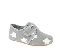 Living Kitzbühel Unisex Klettmodell Sterne Niedrige Hausschuhe, hellgrau, 40 EU
