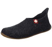 Living Kitzbühel Unisex Slipper Schweizer Kreuz Kaser Hausschuhe, Grau (Anthra), 43 EU