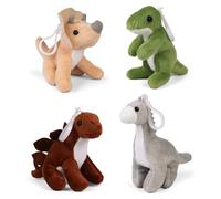 Living Nature Little Dinosaurier Plüschtier Clip - Schlüsselanhänger, Niedlicher Taschenanhänger