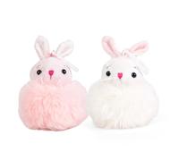 Living Nature Little Häschen Pompons Clip - Schlüsselanhänger, Niedlicher Taschenanhänge