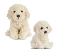 Living Nature Plüschtier Hund und Welpe, Beige