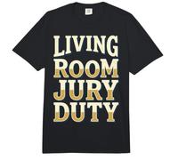 Living Room Jury Duty Watch Party Judge Humor Comfort Colors Adult Heavyweight T-Shirt