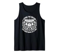 Living The Dream One Nightmare at a Time Funny Gothic Vintage Tank Top