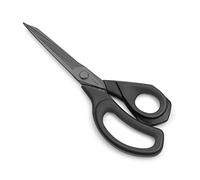 LIVINGO 22 cm Premium Schwerlast-Schere - Edelstahl mit Titanbeschichtung, Scharfe Allzweck-Stoffschere für Nähen, Schneiderarbeiten, Basteln, Leder und Heim- und Büroschneiden,Schwarz