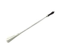 LivuX Schuhanzieher mit Holzgriff Aluminium vernickelt, Länge 61 cm - Praktischer und stilvoller Schuhlöffel für einfaches Anziehen von Schuhen 1041