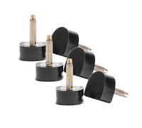 LIXSAZSE Ersatzspitzen für High Heels, Ersatzstifte, Schuhreparaturzubehör für Langlebigkeit und Komfort. Packungsinhalt: 3 Paar. Metallstifte in den Größen 2 mm und 3 mm, Schwarz, 10.5 x 12.5