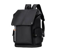 LIXSAZSE Rucksack Herren für Reisen, cooler Stoff und verstellbare Schultergurte, Oxford Stoff Rucksack für Business, wasserdicht, Schwarz