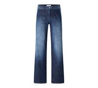 Relax-fit-Jeans ANGELS "LIZ WORKER", Damen, Gr. 38, Länge 28, blau (blau used), Denim/Jeans, Obermaterial: 91% Baumwolle, 6% Polyester, 3% Elasthan, casual, relaxed fit lang, Jeans, mit großen Vordert