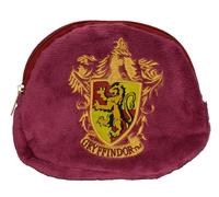 Lizenzierte Harry Potter Gryffindor Plüsch Münzbörse mit Gryffindor Stickerei Logo vorne und Gryffindor Stickerei auf der Rückseite Kastanienbraun, kastanienbraun, Size Height 11CM, Width 2CM and