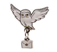 Lizenzierte Harry Potter Hedwig & Letter Pin Badge - Metall Emaille Sammlerstück Brosche 4 x 3,5 cm - Offizieller Wizarding World Merchandise