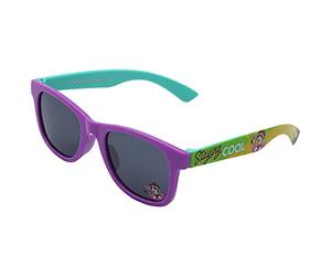 Lizenzierte Kinder-Sonnenbrille für Jungen mit aufgedruckten Charakteren, UV400 ab 3 Jahren (Paw Patrol (violetter Rahmen)), Schwarz