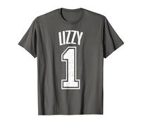 Lizzy Supporter Number 1 Größter Fan T-Shirt, Herren, Anthrazit, M