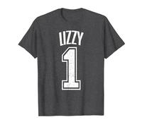Lizzy Supporter Number 1 Größter Fan T-Shirt, Herren, Anthrazit Meliert, XL