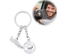 LJFEA 1Stk. Schlüsselanhänger Fussball Fussballschuh Auto Keychain Anhänger Deko Fußballplatz Schlüsselbund mit O-Ring für Erwachsene und Kinder Geschenkidee Autodeko