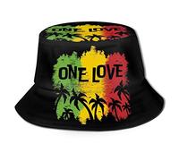 Ljirgdh 1 Love Music Reggae Rasta Unisex Fischerhut Sommer Reise Strand Sonnenhüte Outdoor Cap, Siehe Abbildung, One size