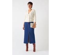 LK Bennett Cd Elodie Cable Cardigan Cream Größe: L | Jacken Outlet | Damen | Weiß