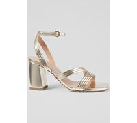LK Bennett Fs Edita Strap Block Heel Pale Gold Größe: 36 | Sandalen Outlet | Damen | Gelb