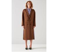 LK Bennett Tilda Double Breasted Coat Cognac Größe: L | Zweireihige Mäntel Outlet | Damen
