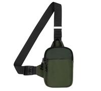 LKEX Mini-Schultertasche für Herren, kleine Umhängetasche, Damen, Bauchtasche, lässig, persönliche Tasche, Rucksack, Handy-Brusttasche, Grün - Mini (L x B x H) 13 x 3 x 19 cm, Small, Sling Rucksäcke