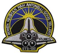 lkLiovaha NASA STS-132 Misson-Logo, bestickt, Klettverschluss auf der Rückseite