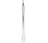 LKUREASDR Schuhlöffel aus Aluminiumlegierung, langer Schuhlöffel mit gewelltem Griff, 52 cm, ergonomischer Schuhschöpfer für das einfache Anziehen von High Heels und Lederschuhen, (Silber)