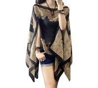 LLECDASEUI Sommer Sonnenschutz Schal für Frauen - French Style Casual Beach Cardigan Leichte Atmungsaktive Chiffon Schal Wrap Schals Poncho Cape Capelets Tops (Schwarz,Einheitsgröße)