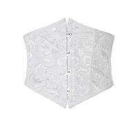 LLHCF Hochwertiger Taillenmieder aus Polyester mit floralem Design, elegantes Korsett für Outfit-Styling, luxuriöses viktorianisches Taillenkorsett, W, S