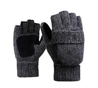 LLINthy Winterhandschuhe Unisex Handschuhe Fingerlose Warme Gestrickte Fäustlinge Outdoor Sport Fäustlinge Klappe Cover Warm Für Männer Extrem Kalt
