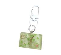 LLLmhuaa Schmetterling Blume geformte Kette Umweltfreundliche Harzkonstruktion Kompakte Größe für den täglichen Gebrauch Stilvolles Geschenk Harz Blume Schlüsselanhänger, weiß, One size