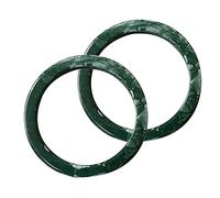 LLLucky 2pcs Ring Design Harz Geldbörse Griff für Taschengriffe Ersatz DIY Handwerk Grün
